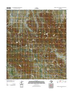 Barrilla Mountains East 2012 topographic map thumbnail
