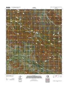 Barrilla Mountains West 2012 topographic map thumbnail