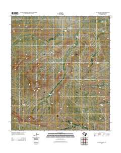 Baylor Draw 2012 topographic map thumbnail