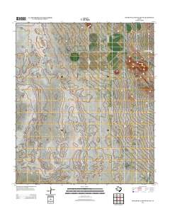 Bitter Well Mountain NW 2013 topographic map thumbnail