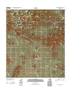 Blue Mountain 2012 topographic map thumbnail