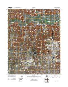 Borger 2012 topographic map thumbnail