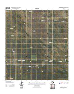 Borregos Ranch 2012 topographic map thumbnail