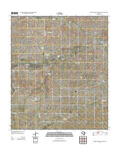 Burnt Spring Hills SE 2012 topographic map thumbnail