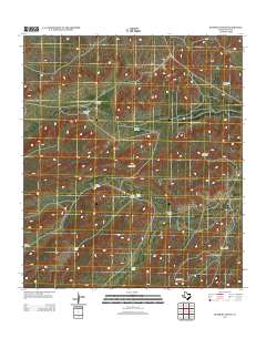 Busher Canyon 2012 topographic map thumbnail