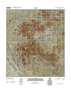 Chispa Mountain 2012 topographic map thumbnail