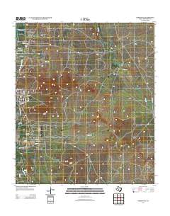 Christoval 2012 topographic map thumbnail