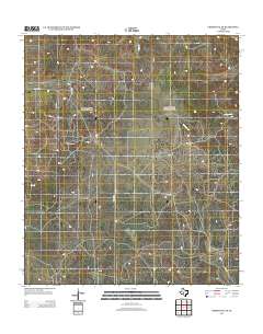 Christoval SE 2012 topographic map thumbnail