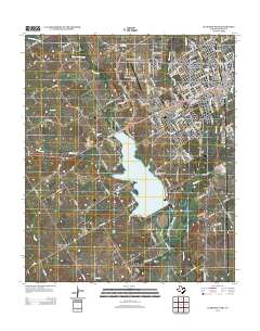 Cleburne West 2012 topographic map thumbnail