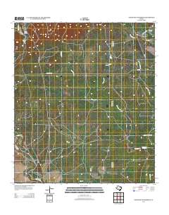 Comanche Waterhole 2013 topographic map thumbnail