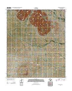Cornudas 2012 topographic map thumbnail