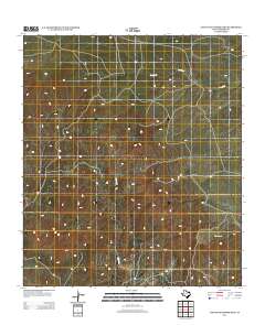 Cuesta Del Burro East 2012 topographic map thumbnail