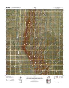 Cuesta Del Burro NW 2012 topographic map thumbnail