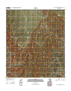 Cuesta Del Burro West 2012 topographic map thumbnail