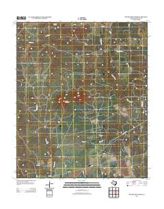 Double Mountains 2012 topographic map thumbnail