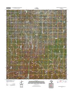 Earwood Creek SW 2012 topographic map thumbnail
