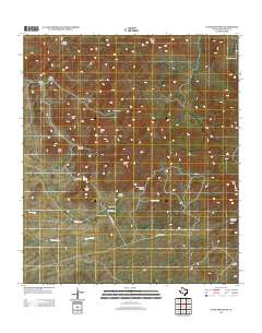 El Muerto Peak 2012 topographic map thumbnail