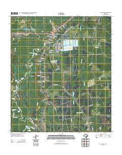 Evadale 2013 topographic map thumbnail