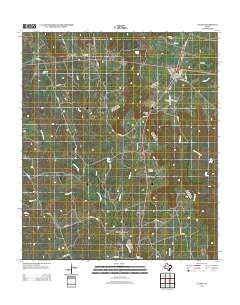 Evant 2012 topographic map thumbnail