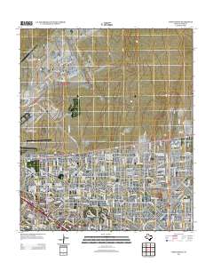 Fort Bliss SE 2012 topographic map thumbnail