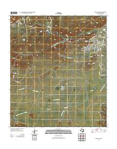 Fort Davis 2012 topographic map thumbnail