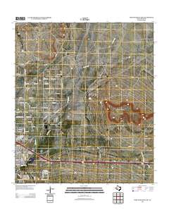 Fort Stockton East 2012 topographic map thumbnail