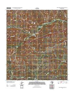 Fort Terrett Ranch 2012 topographic map thumbnail