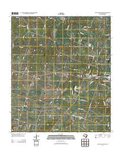 Gatesville West 2012 topographic map thumbnail
