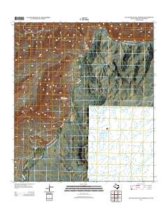 Las Vegas De Los Ladrones 2013 topographic map thumbnail