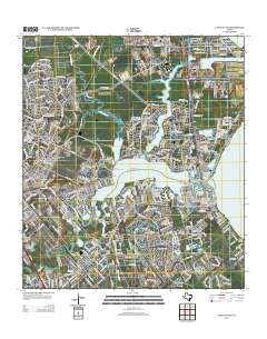 League City 2013 topographic map thumbnail