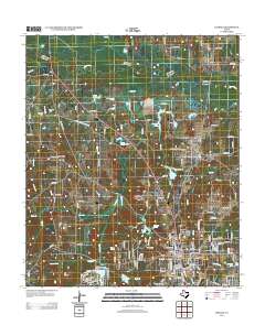 Lindale 2012 topographic map thumbnail