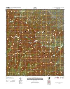 Little Aguja Mountain 2012 topographic map thumbnail