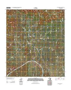 Lone Grove 2012 topographic map thumbnail