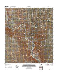 Lozier Canyon North 2013 topographic map thumbnail
