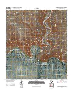 Lozier Canyon South 2013 topographic map thumbnail