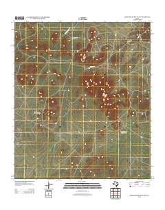Mano Prieto Mountain 2012 topographic map thumbnail