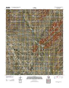 Maravillas Gap 2012 topographic map thumbnail