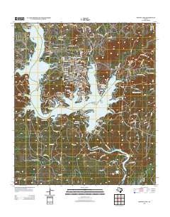 Medina Lake 2013 topographic map thumbnail