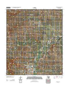 Mertzon 2013 topographic map thumbnail