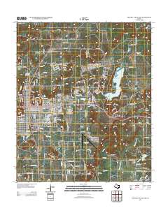 Mineral Wells East 2012 topographic map thumbnail