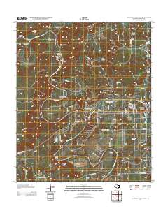 Mineral Wells West 2012 topographic map thumbnail