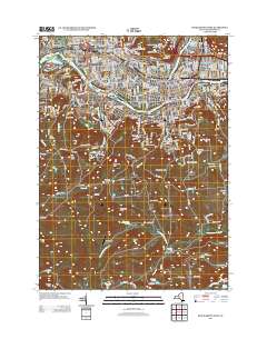 Binghamton West 2013 topographic map thumbnail