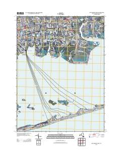 Bay Shore East 2013 topographic map thumbnail