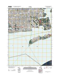 Coney Island 2013 topographic map thumbnail