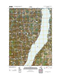 Canandaigua Lake 2013 topographic map thumbnail