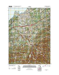 Dunkirk 2013 topographic map thumbnail