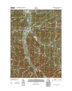 Franklinville 2013 topographic map thumbnail
