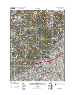 Hicksville 2013 topographic map thumbnail