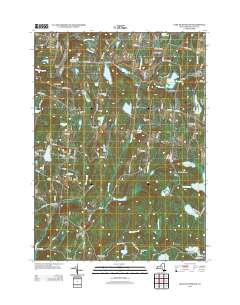 Lake Huntington 2013 topographic map thumbnail