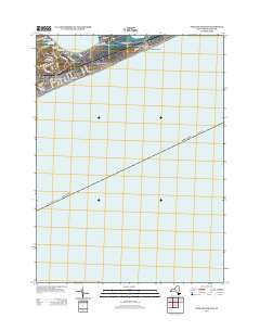 Napeague Beach 2013 topographic map thumbnail